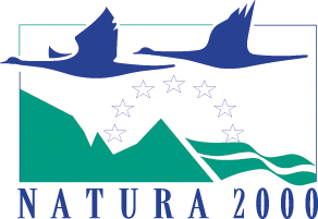 Die Vogelschutzgebiete sind mit dem NATURA 2000-Logo gekennzeichnet. Natura 2000 ist ein EU-weites Netz von Schutzgebieten zur Erhaltung gefährdeter oder typischer Lebensräume und Arten.